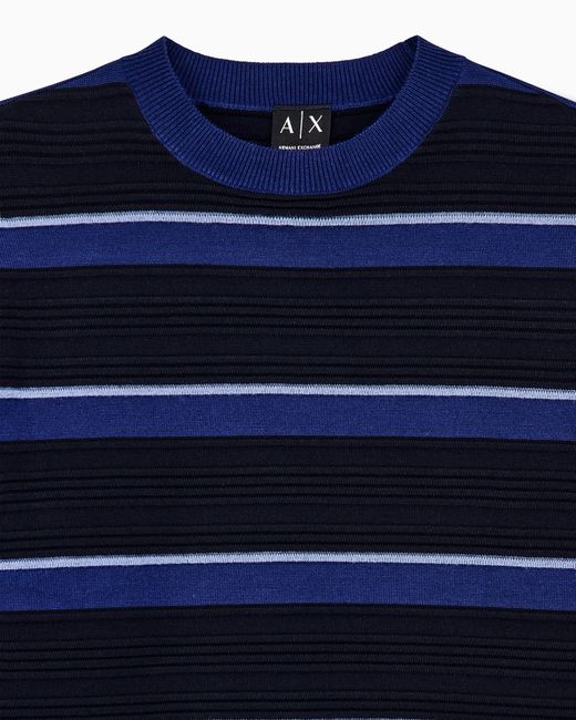 ARMANI EXCHANGE Blue Regular Fit Pullover for men