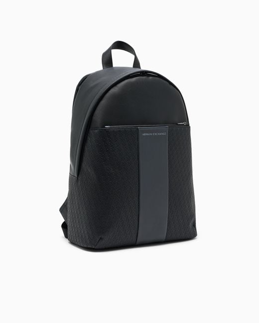 ARMANI EXCHANGE Blue Backpack With An Outside Coating for men