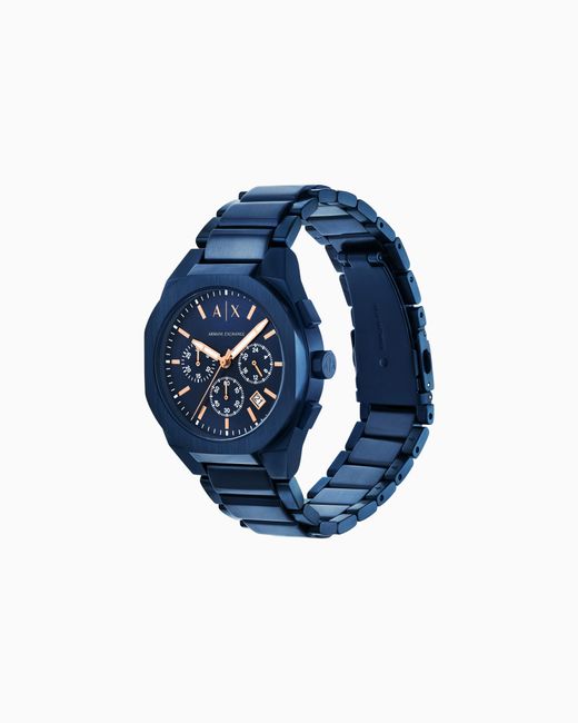 ARMANI EXCHANGE Blue Sync Chronograph Stainless Steel Watch for men