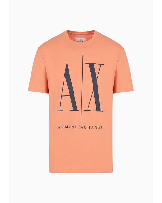 Camiseta De Punto Regular Fit Armani Exchange de hombre de color Orange