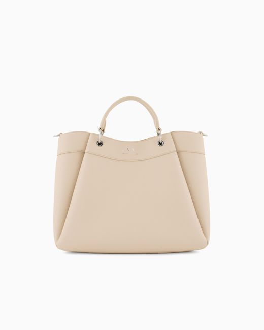 Grand Sac À Main Avec Bandoulière Dégradée ARMANI EXCHANGE en coloris Natural