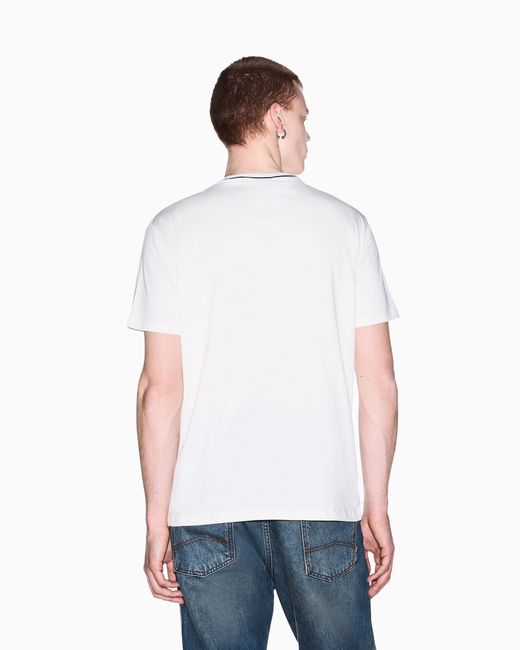 ARMANI EXCHANGE White Regular T-Shirt for men