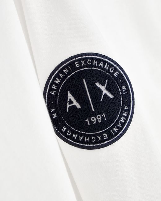 ARMANI EXCHANGE White Regular T-Shirt for men
