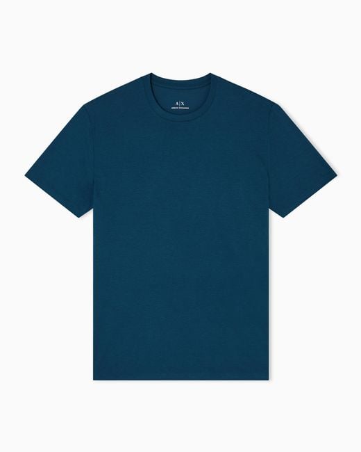 T-Shirt Vestibilità Slim di ARMANI EXCHANGE in Blue da Uomo
