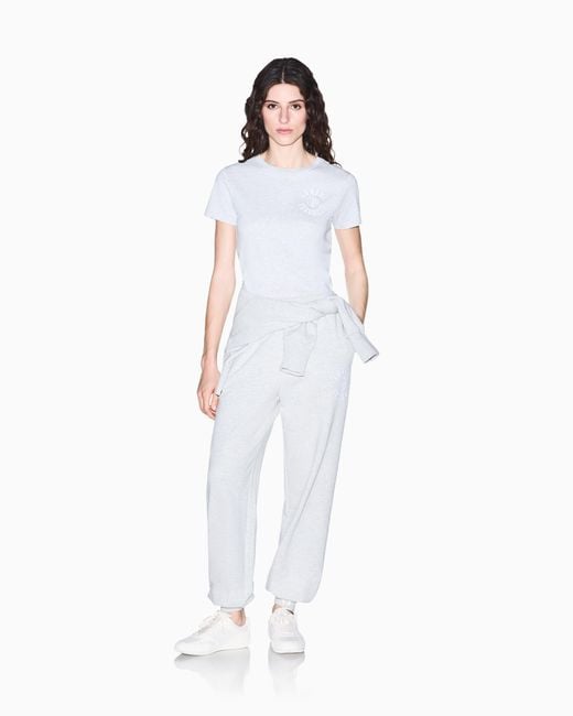 ARMANI EXCHANGE White Regular Fit T-Shirt Cotton Jersey