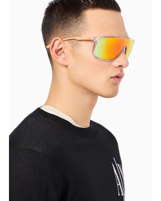 Armani Exchange White Sunglasses for men