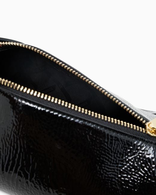 Mini Bolso De Charol ARMANI EXCHANGE de color White