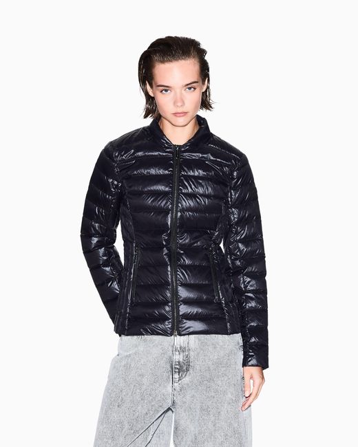 ARMANI EXCHANGE Blue Down Jacket Slim Fit