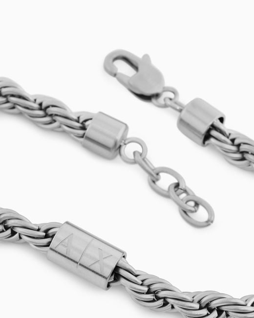 ARMANI EXCHANGE Metallic Bracelets for men
