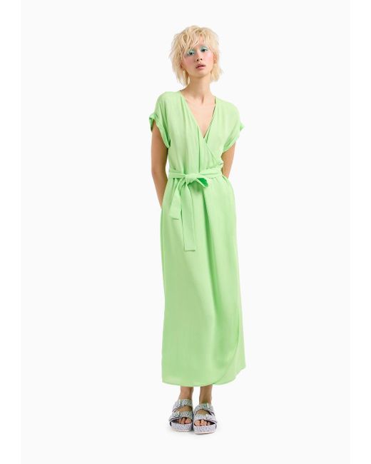 Vestidos Largos Armani Exchange de color Green