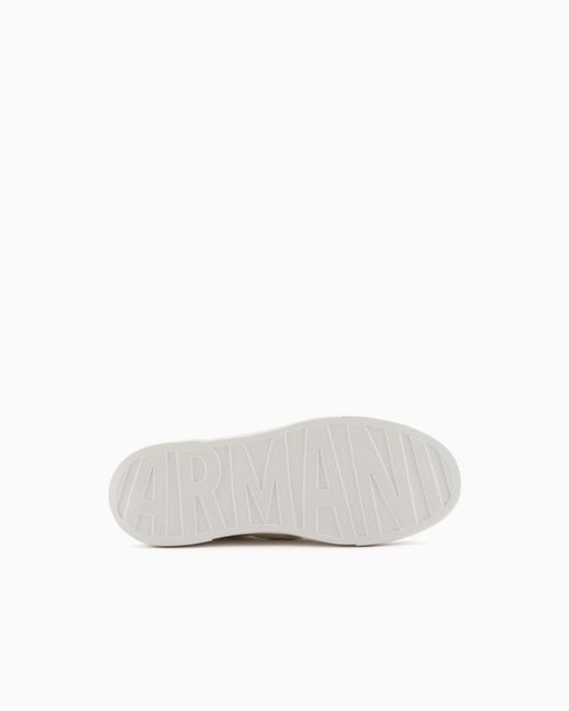 ARMANI EXCHANGE White Minimal Chic Sneakers