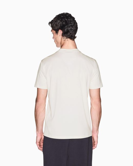 ARMANI EXCHANGE White Regular T-Shirt for men