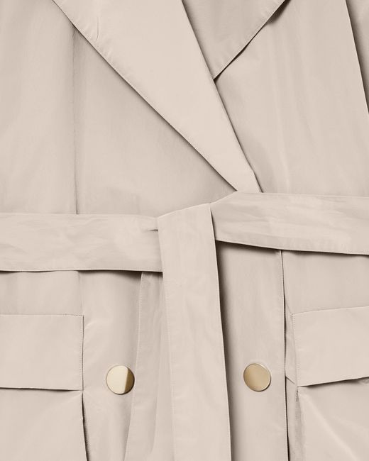 ARMANI EXCHANGE Natural Double-Breasted Trench Coat With Belt