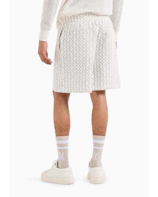 Armani Exchange White Shorts for men