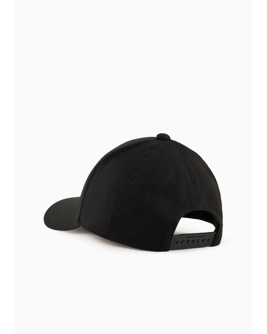 Cappello Con Visiera Con Logo di Armani Exchange in Black da Uomo