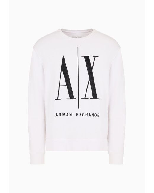 Armani Exchange White Sweatshirt With Print for men