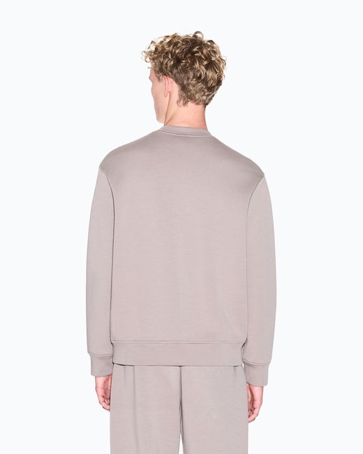 ARMANI EXCHANGE Pink Crewneck Sweatshirt With Logo for men