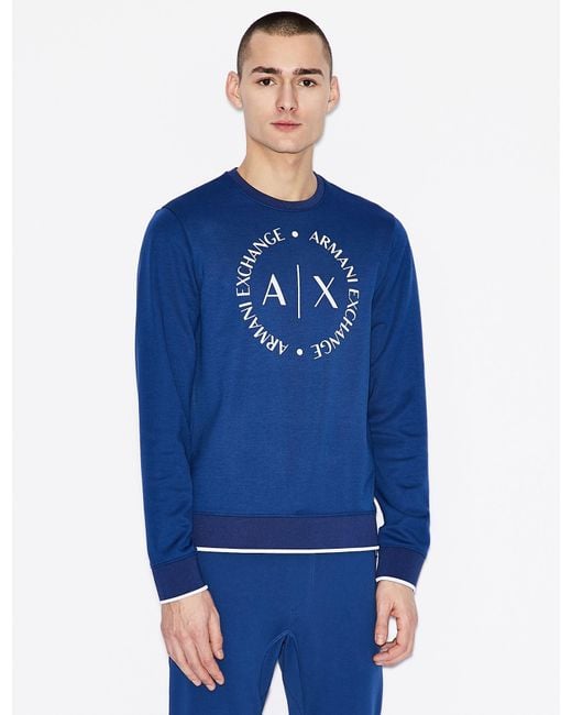armani blue sweatshirt