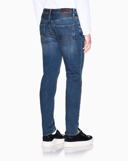 ARMANI EXCHANGE Blue Skinny Jeans for men