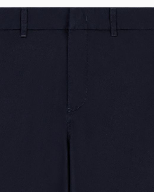 ARMANI EXCHANGE Blue Cotton Trousers for men