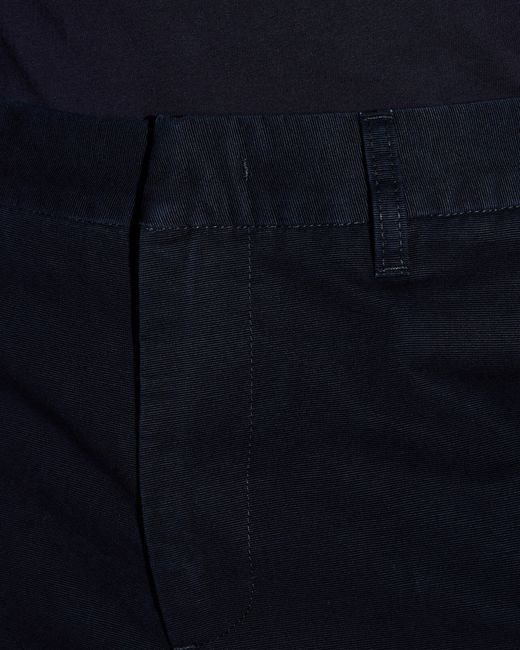 ARMANI EXCHANGE Blue Regular Fit Trousers Cotton Ottoman for men