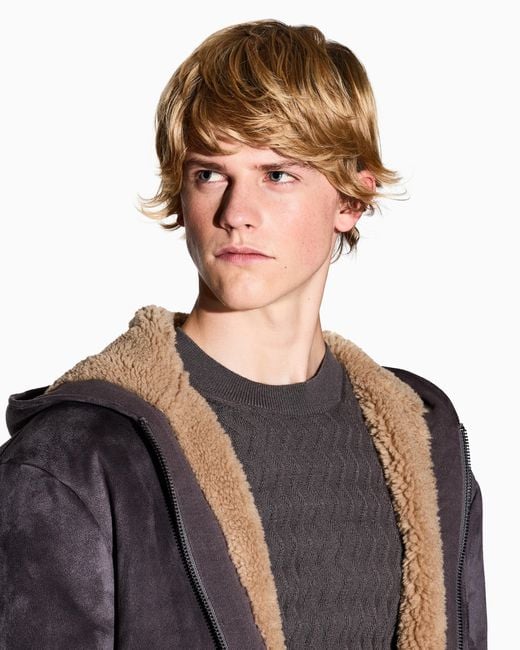 Pull À Texture Ondulée ARMANI EXCHANGE pour homme en coloris Gray