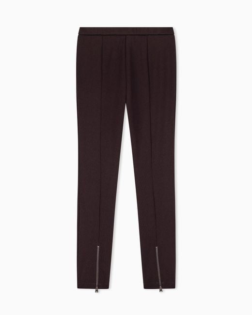 ARMANI EXCHANGE Purple Slim-Fit Leggings