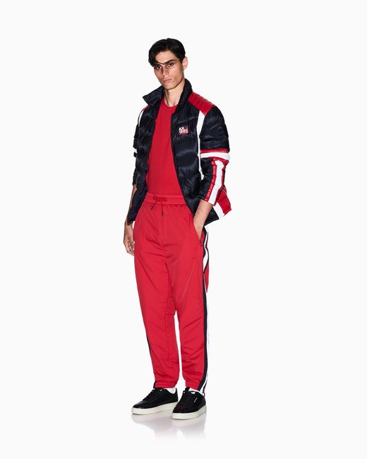 ARMANI EXCHANGE Red Regular Fit T-Shirt With Patch for men