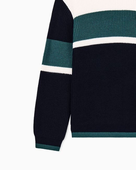 ARMANI EXCHANGE Blue Regular Fit Pullover for men