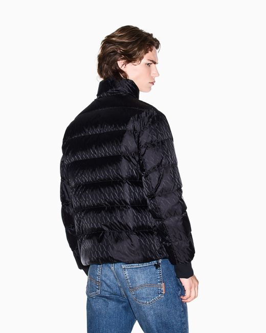 ARMANI EXCHANGE Black Quilted And Warm Jacket for men