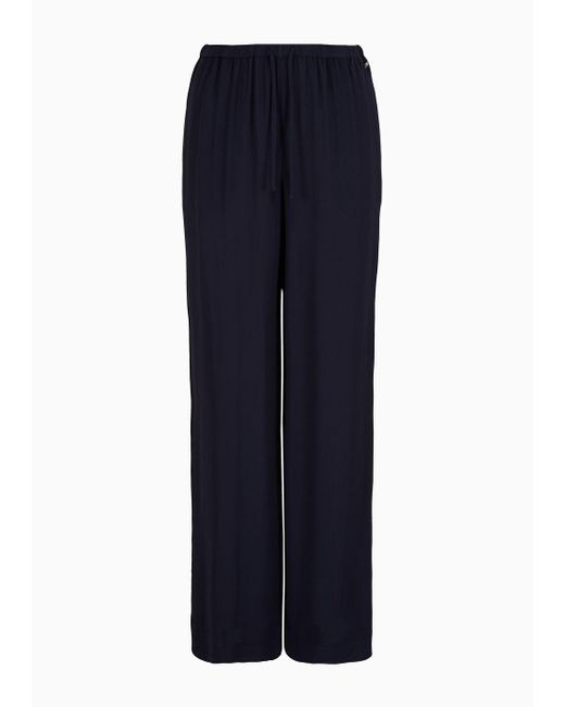 Armani Exchange Blue Casual Trousers