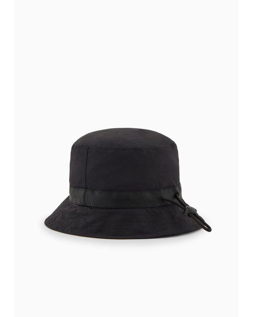 Armani Exchange Black Bucket Hat
