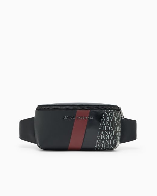 ARMANI EXCHANGE Gürteltasche Mit Monogramm Und Streifen in Black für Herren