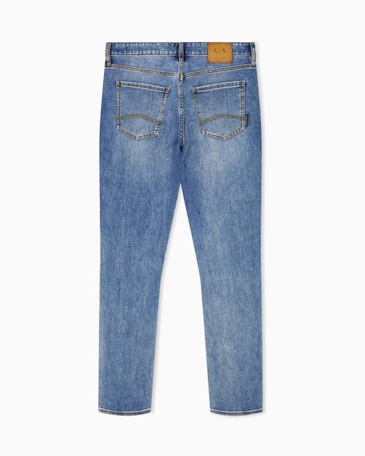 ARMANI EXCHANGE Blue Slim-Fit 5-Pocket Jeans for men