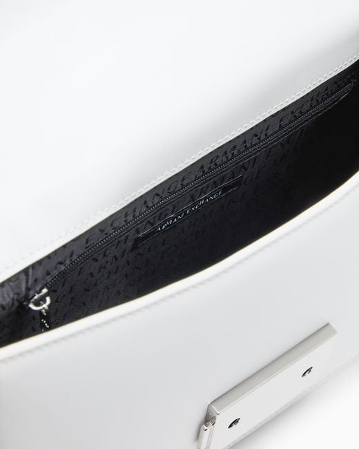 ARMANI EXCHANGE White Crossbody Messenger Bag