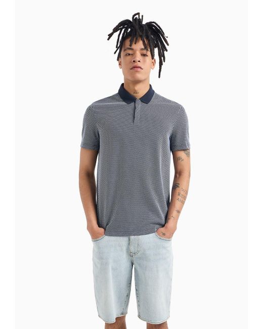 Camisas De Tipo Polo Armani Exchange de hombre de color Gray