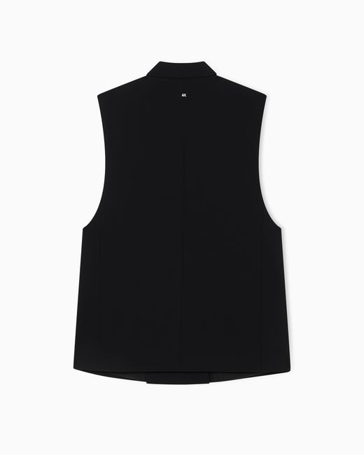 ARMANI EXCHANGE Black Modern Tailored Vest