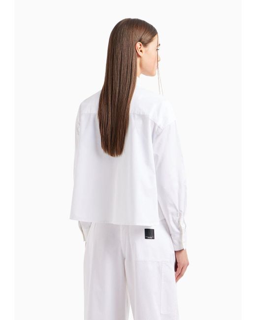 Armani Exchange White Casual Shirts