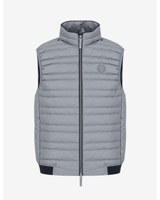 Armani Exchange Synthetic Packable Puffer Vest in Grey (Gray) for Men - Lyst