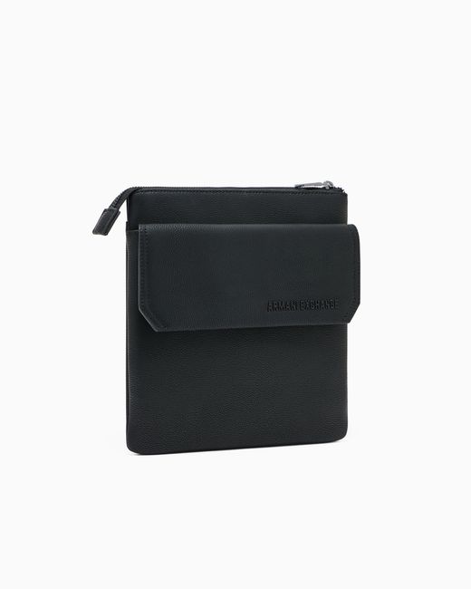 Borsa A Tracolla Con Patta di ARMANI EXCHANGE in Black da Uomo