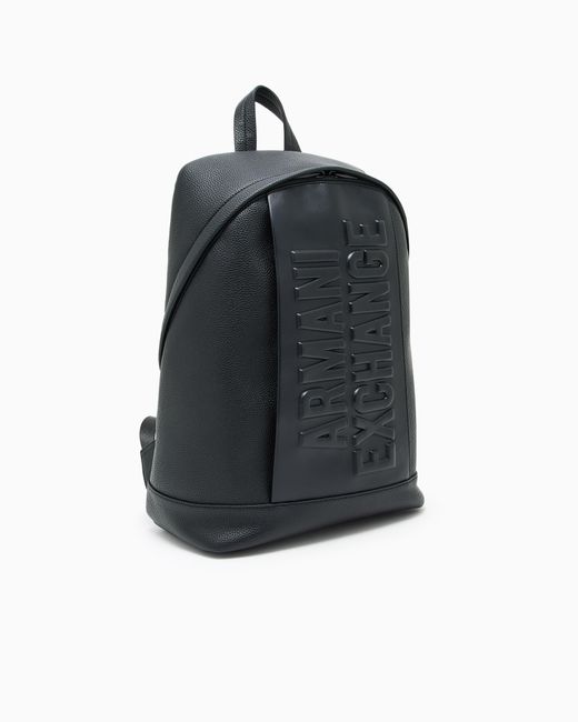 ARMANI EXCHANGE Blue Backpack With Embossed Logo for men