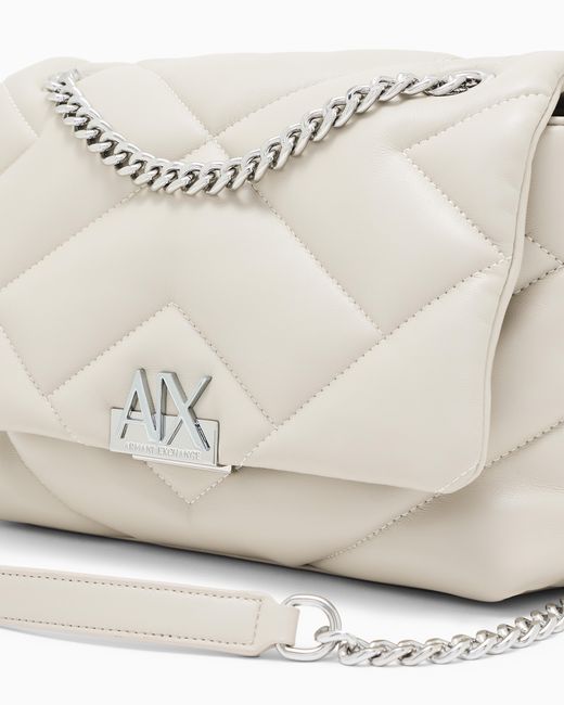 ARMANI EXCHANGE White Crossbody Messenger Bag