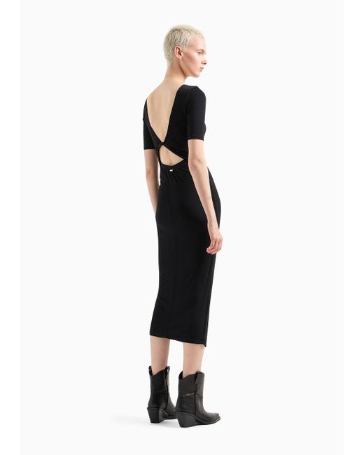 Armani Exchange Black Midi Dresses