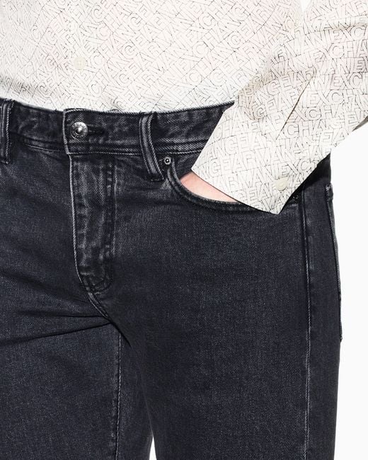 ARMANI EXCHANGE Blue Super Skinny Faded Jeans for men