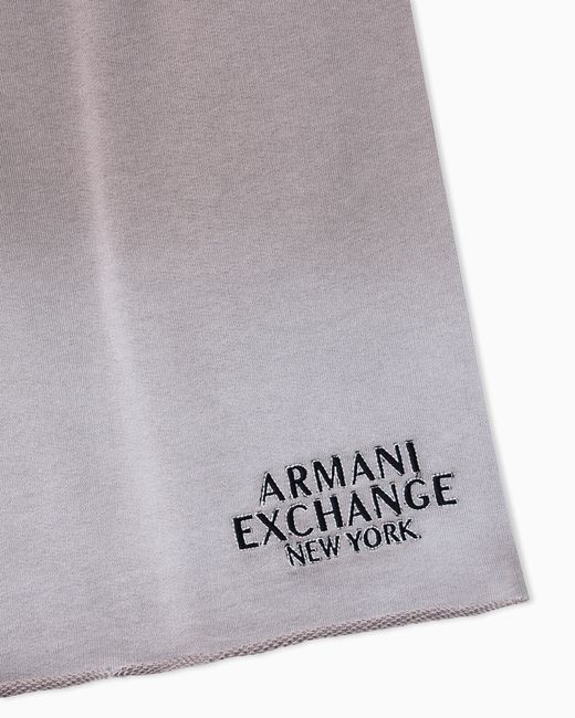 ARMANI EXCHANGE Gray Used-Effect Bermuda Shorts With Logo for men