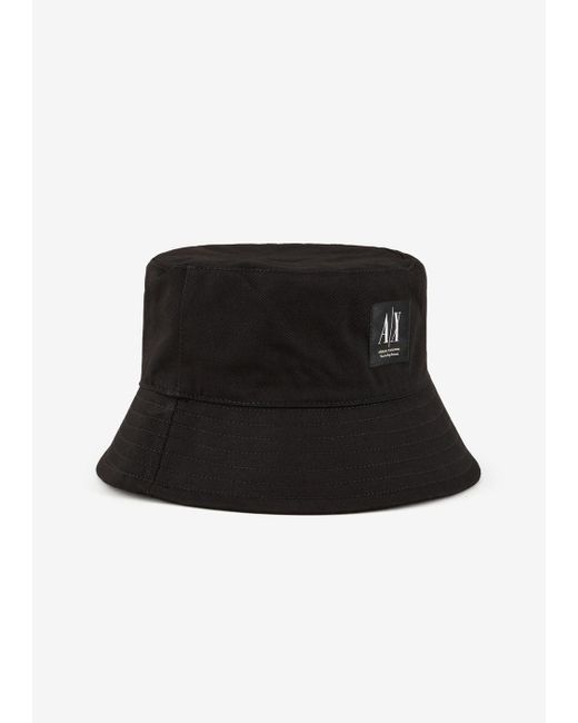 Armani Exchange Bucket Hats in Black for Men