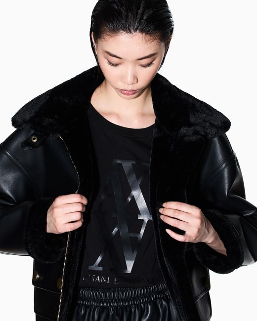Camisetas Relajadas ARMANI EXCHANGE de color Black