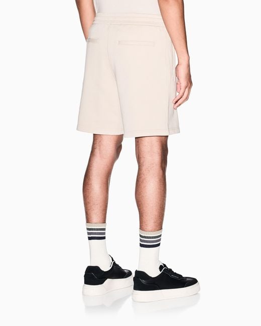 ARMANI EXCHANGE Natural Cotton French Terry Sports Bermuda Shorts for men