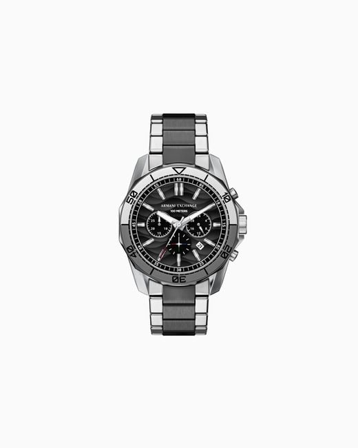 ARMANI EXCHANGE White Quartz Chronograph Watch for men