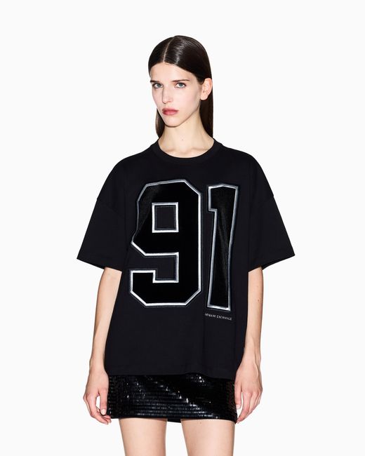 Camisetas Relajadas ARMANI EXCHANGE de color Black